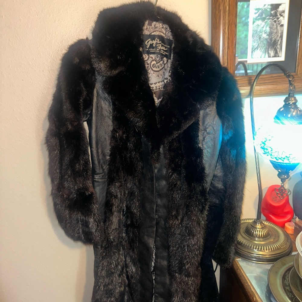 Black Leather Jacket with Classic Silhouette
